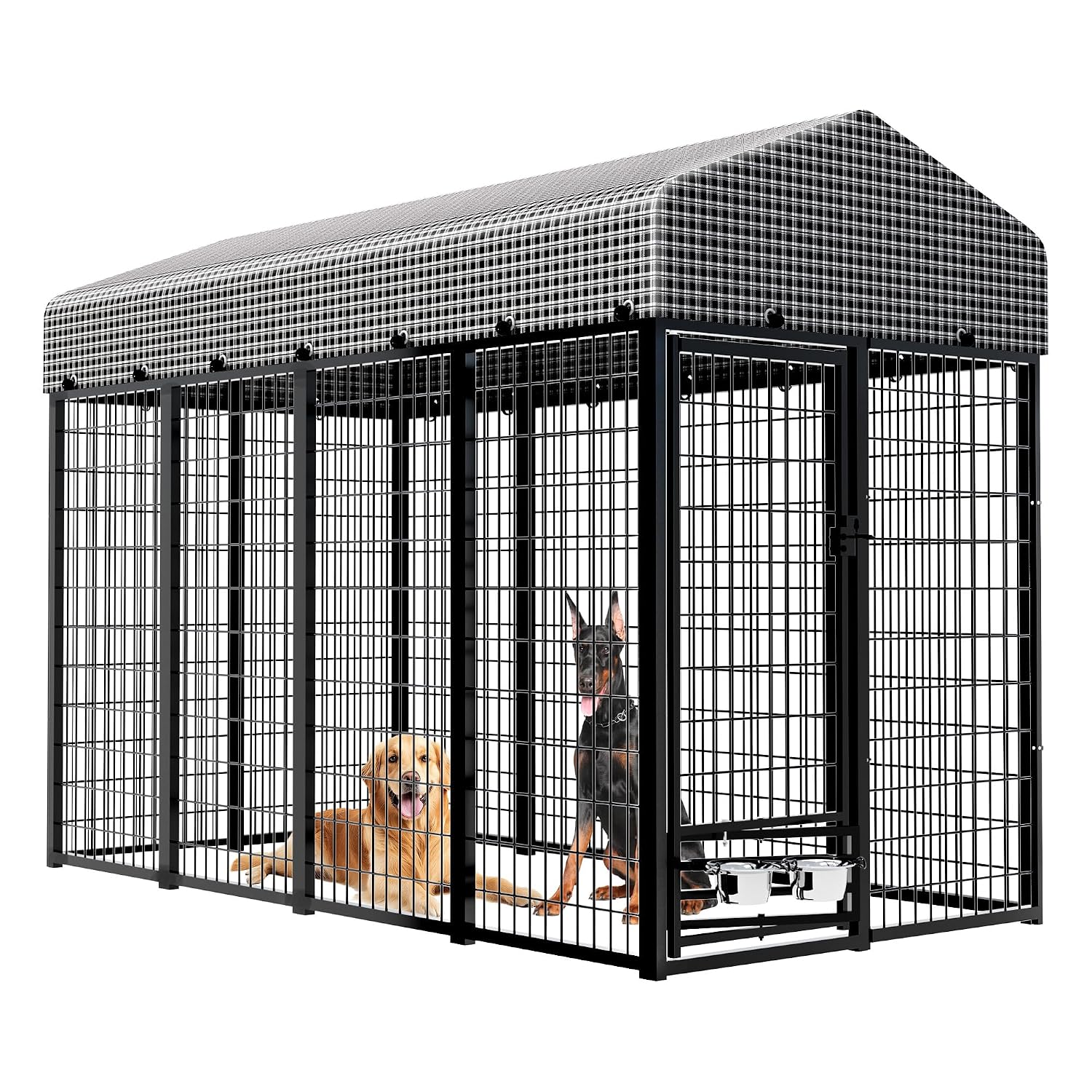 Heavy-Duty Dog Kennel with Roo - огляд і ціна Feeding