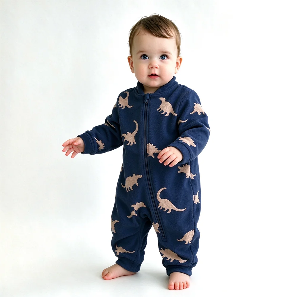 Soft Warm Baby Fleece Onesie C - огляд і ціна Cotton Baby Onesies Zipper