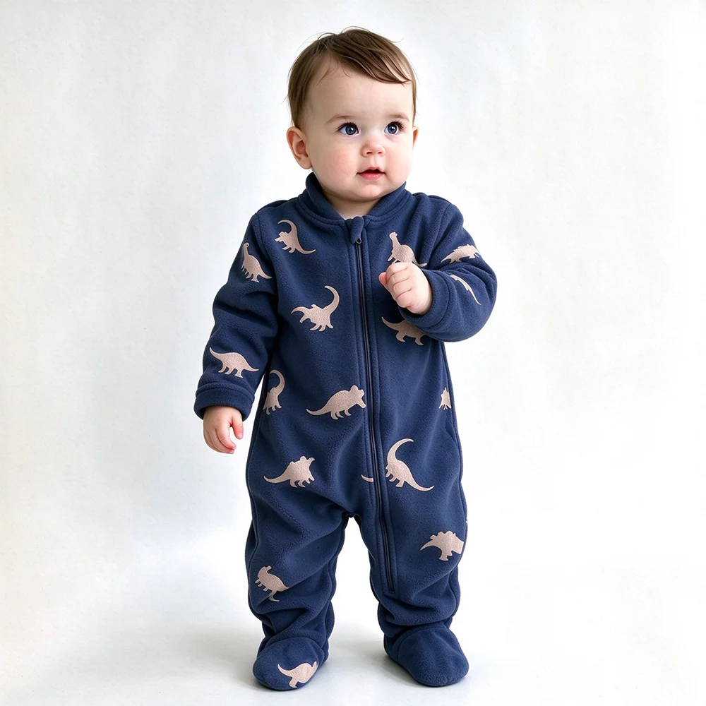 Soft Warm Baby Fleece Onesie C - огляд і ціна Cotton Baby Onesies Zipper