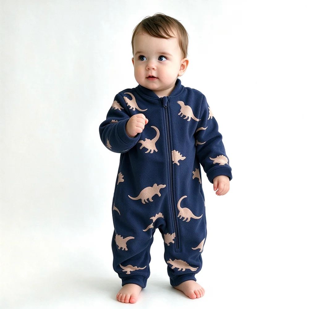 Soft Warm Baby Fleece Onesie C - огляд і ціна Cotton Baby Onesies Zipper