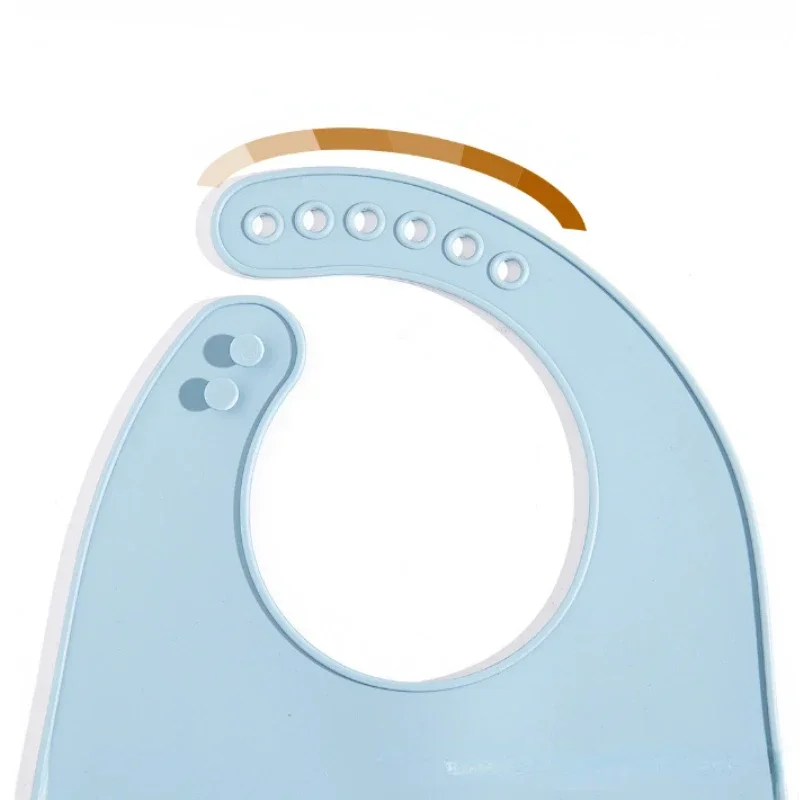 1Pc Solid Color Silicone Baby  - огляд і ціна Waterproof Baby Bibs Silicone