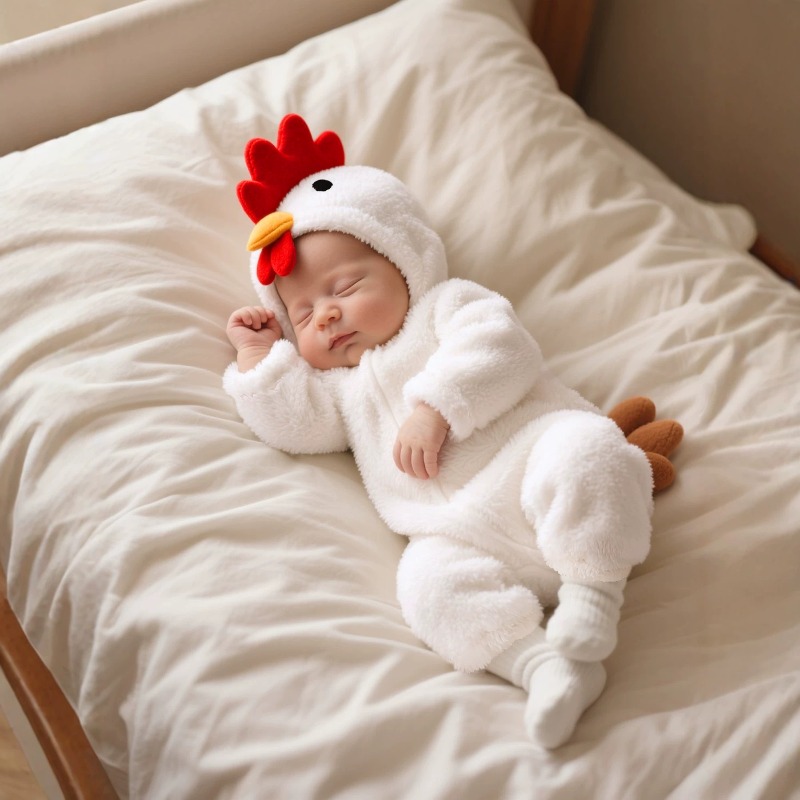 Newborn Baby White Chicken Rom - огляд і ціна Cotton Baby Onesies Zipper