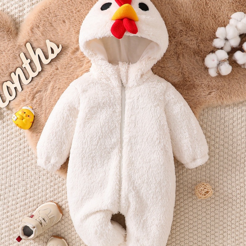 Newborn Baby White Chicken Rom - огляд і ціна Cotton Baby Onesies Zipper