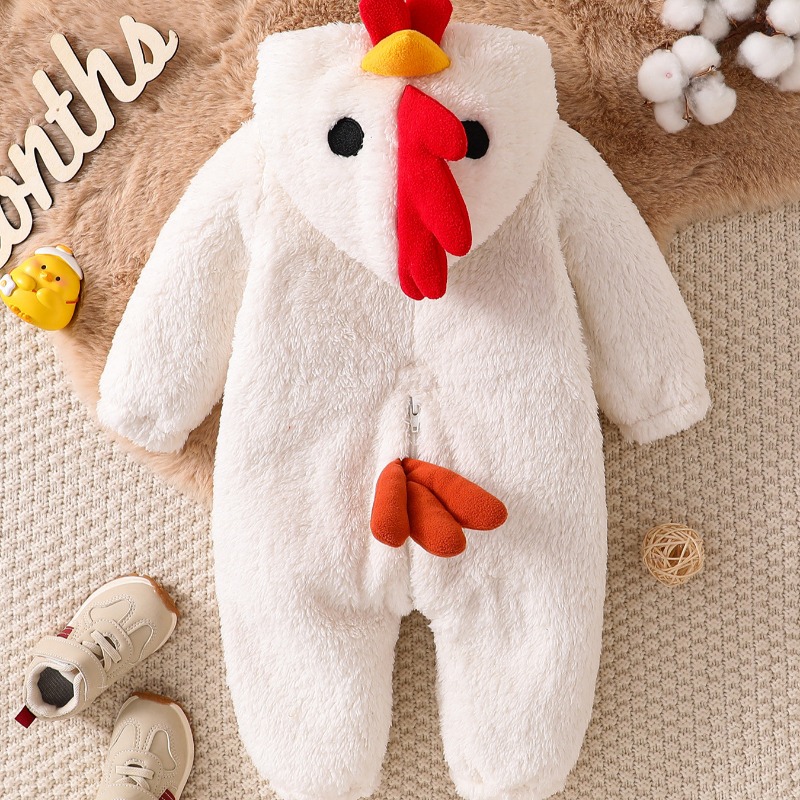 Newborn Baby White Chicken Rom - огляд і ціна Cotton Baby Onesies Zipper