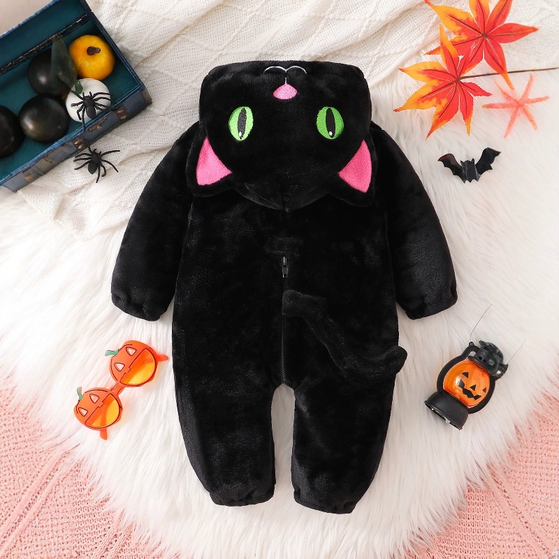 Newborn Baby Black Pink Cat Ro - огляд і ціна Cotton Baby Onesies Zipper
