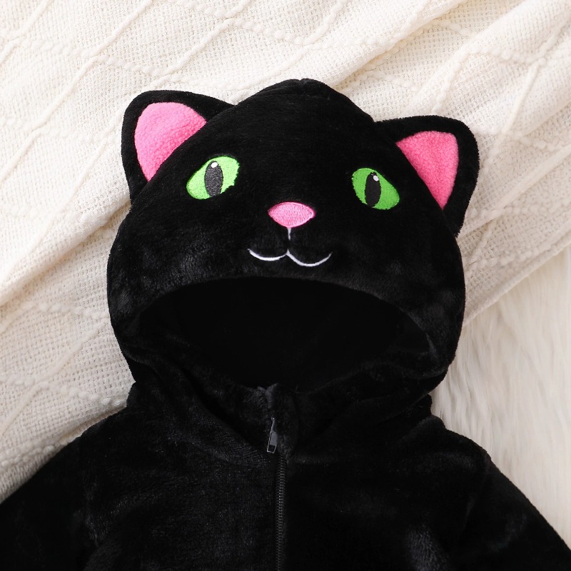 Newborn Baby Black Pink Cat Ro - огляд і ціна Cotton Baby Onesies Zipper