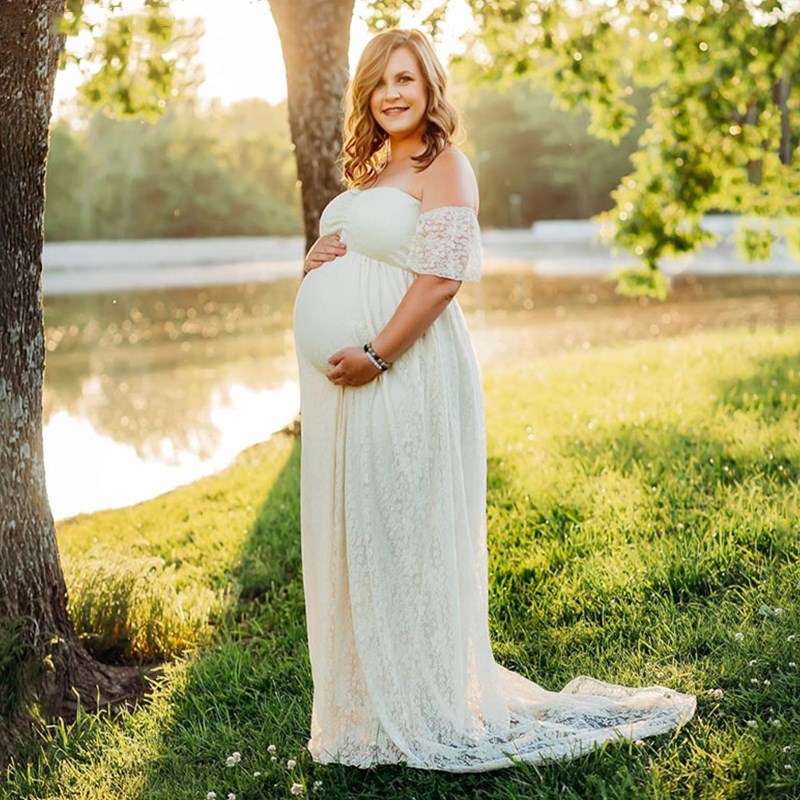 Pregnant Women Off Shoulder Ru - огляд і ціна Maternity Wear