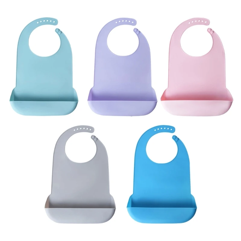 Adults Waterproof Anti-oil Sil - огляд і ціна Waterproof Baby Bibs Silicone