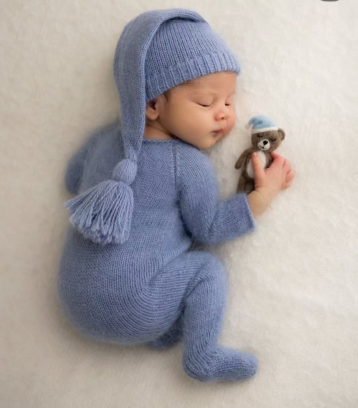 Newborn Baby Knitted Romper an - огляд і ціна Infant Photography Props Outfit