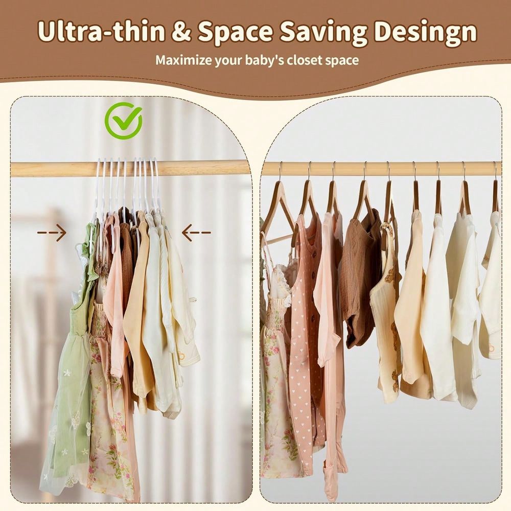 70 100 Pack Kids Hangers Plast - огляд і ціна Baby Clothes
